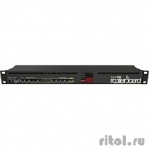 MikroTik RB2011UiAS-RM RouterBOARD Роутер для помещений: 10 Ethernet (5 Gigabit), 1 SFP, 128 МБ RAM, сенсорный дисплей и раздача PoE-питания на 10 порту