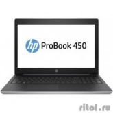 Ноутбук HP ProBook 450 G5 Core i7 8550U/8Gb/SSD256Gb/Intel UHD Graphics 620/15.6"/UWVA/FHD (1920x1080)/Windows 10 Professional 64/silver/WiFi/BT/Cam