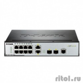 D-Link DGS-3000-10TC/A1A/A2A Управляемый коммутатор 2 уровня с 8 портами 10/100/1000Base-T Gigabit Ethernet + 2 комбо-портами 10/100/1000Base-T/SFP