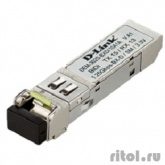 D-Link DEM-302S-BXD/A1A WDM SFP-трансивер с 1 портом 1000BASE-BX-D (Tx:1550 нм, Rx:1310 нм) для одномодового оптического кабеля (до 2 км)
