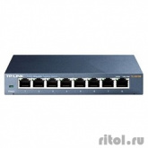 TP-Link TL-SG108 8-портовый 10/100/1000 Мбит/с настольный коммутатор SMB