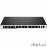 D-Link DGS-1210-52MP/F1A PROJ Настраиваемый коммутатор Web Smart с 48 портами 10/100/1000Base-T с поддержкой РоЕ и 4 портами 1000Base-X SFP