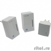 TP-Link TL-WPA4220T KIT AV500/AV600 Комплект Wi-Fi Powerline адаптеров с 2 портами Ethernet