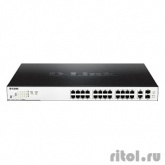D-Link DGS-1100-26MPP/B1A Настраиваемый коммутатор EasySmart с 24 портами 10/100/1000Base-T и 2 комбо-портами 1000Base-T/SFP (порты 1 – 24 с поддержкой PoE 802.3af/802.3at (30 Вт)