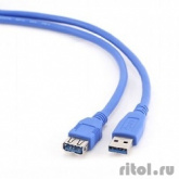 Gembird PRO CCP-USB3-AMAF-6, USB 3.0 кабель удлинительный 1.8м AM/AF  позол. контакты, пакет