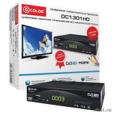 Ресивер DVB-T2 D-Color DC1301HD черный {MStar 7T01, maxliner 608, HDMI, RCA, RF,USB2.0 }