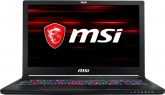 Ноутбук MSI GS63 Stealth 8RE-021RU Core i7 8750H/16Gb/1Tb/SSD128Gb/nVidia GeForce GTX 1060 6Gb/15.6"/FHD (1920x1080)/Windows 10/black/WiFi/BT/Cam