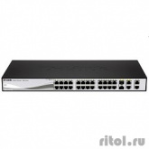 D-Link DES-1210-28/C1A Настраиваемый коммутатор WebSmart с 24 портами 10/100Base-TX, 2 портами 10/100/1000BASE-T, 2 комбо-портами 100/1000BASE-T/SFP