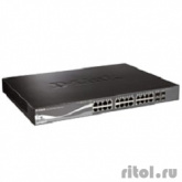 D-Link DGS-1510-28P/A1A PROJ Управляемый стекируемый коммутатор SmartPro с 24 портами 10/100/1000Base-T с поддержкой PoE, 2 портами 1000Base-X SFP и 2 портами 10GBase-X SFP+
