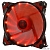 CROWN Вентилятор для компьютерного корпуса CMCF-12025S-1220 (120*120*25мм;Красный 16LED;1500 об/мин;35CFM;20Дб;Подшипник скольжения;3pin+MOLEX(папа-мама) 40+10см)