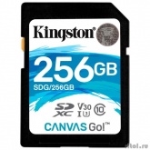 SecureDigital 256Gb Kingston SDG/256GB {SDXC Class 10 UHS-I U3 Canvas Go!}