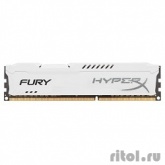 Kingston DDR3 DIMM 8GB (PC3-12800) 1600MHz HX316C10FW/8  HyperX Fury White Series CL10