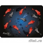Dialog PM-H17 fish черный с цветными рыбками, Коврик для мыши - размер 285x215x3 мм