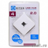 5bites HB24-202WH Концентратор 4*USB2.0 / USB 60CM / WHITE