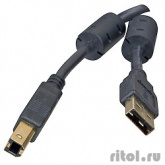 Defender USB04-10 PRO Кабель USB 2.0  для соед. 3.0м AM/BM , зол.конт, 2фер.фил.  (87431)