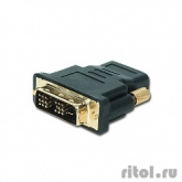 Gembird Переходник HDMI-DVI 19F/19M (мама-папа), золотые разъемы  [A-HDMI-DVI-2]