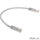 Cablexpert Патч-корд медный UTP PP10-0.25m кат.5, 0.25м, литой, многожильный (серый)