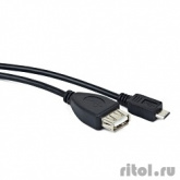Bion Кабель  USB2.0  AF to Micro BM cable, 0.15 m   [Бион][BNA-OTG-AFBM-001]