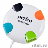 Perfeo USB-HUB 4 Port, (PF_4284) белый