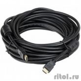 AOpen/Qust Кабель HDMI 19M/M+2 фильтра 1.4V+3D/Ethernet (ACG511D-10M) 10m, позолоченные контакты [6938510810454 / 6938510810458]