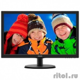 LCD PHILIPS 21.5" 223V5LHSB2 (00/01) черный {TN 1920x1080, 5ms, 90/65 200 cd/m2, 1000:1 (DCR 10M:1), D-Sub, HDMI}
