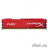 Kingston DDR3 DIMM 8GB (PC3-12800) 1600MHz HX316C10FR/8  HyperX Fury Red Series CL10