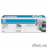 Тонер Картридж HP 78A CE278AF черный x2уп. (4200стр.) для HP LJ P1566/P1606w