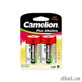 Camelion..LR20 Plus Alkaline BL-2 (LR20-BP2, батарейка,1.5В)