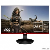 LCD AOC 24.5" G2590FX черный/красный {TN+film FreeSync 1920x1080@144Hz 1ms 16:9 170°/160° 400cd 1000:1 Frameless D-Sub DisplayPort1.2 HDMI(V1.4)x2 AudioOut }