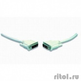Кабель DVI-D single link Gembird, 1.8м, 19M/19M, экран, феррит.кольца, пакет [CC-DVI-6C]