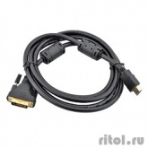 Telecom Кабель (CG481G-2M/CG481F-2M) HDMI to DVI-D Dual Link (19M -25M) 2м, 2 фильтра  [6242755316652/6937510821785/6937510821686]