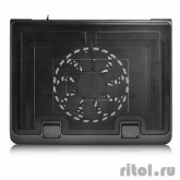 DEEPCOOL N180 FS  (Подставка для охлаждения ноутбука (10шт/кор, до 17", вентилятор 180мм,  Metal Mesh Panel+Plastic base, сквозной USB) Retail box)