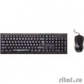 Oklick 620M черный USB {Клавиатура + мышь, клав:черный мышь:черный} [475652]