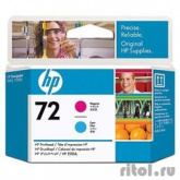 Картридж струйный HP 72 C9383A пурпурный/голубой печатающая головка для HP DJ T1100/T610
