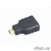 Gembird Переходник HDMI-microHDMI  19F/19M, золотые разъемы, пакет [A-HDMI-FD]
