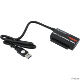 ORIENT Адаптер UHD-501, USB 3.0 to SATA II (3Gb/s) & IDE HDD 2.5"/3.5"/DVD, кнопка OTB (BackUp), внешний БП 5/12В (30335)