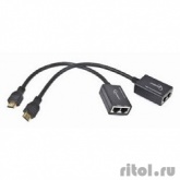 Удлинитель HDMI по витой паре Gembird , HD19Mx2/RJ45Fx2 [DEX-HDMI-01]