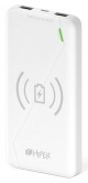 Мобильный аккумулятор Hiper PowerBank SX8000 Li-Ion 8000mAh 2.1A+1A белый 2xUSB