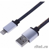 Rexant (18-4248) USB кабель для iPhone 5/6/7 моделей, шнур в джинсовой оплетке