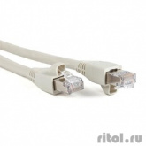 Hyperline PC-LPM-STP-RJ45-RJ45-C6a-1M-LSZH-GY Патч-корд FTP, экранированный, Cat.6a, LSZH, 1 м, серый