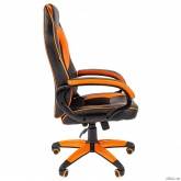 Офисное кресло Chairman   game 16 Россия экопремиум черный/оранжевый	 (7024555)