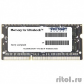 Память DDR3L 8Gb 1600MHz Patriot PSD38G1600L2S RTL PC3-12800 CL11 SO-DIMM 204-pin 1.35В dual rank