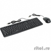 Oklick 600M black USB, Клавиатура + мышь [337142]