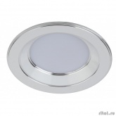 Эра Б0028281 KL LED 15-5 WH/CH Светильник светодиодный круглый "серебряная окантовка" 5W 4000K, белый/серебро d80