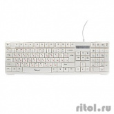 Keyboard Gembird KB-8352U, USB, белый, доп, клавиша backspace, 105 клавиш