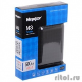 Seagate/Maxtor Portable HDD 500Gb  2.5" STSHX-M500TCB(M)/GM(R), USB 3.0, black