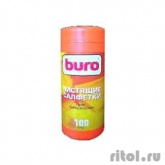 BURO BU-Tsurface [817441] Туба с чистящими салфетками, для поверхностей, 100шт.