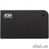 AgeStar 3UB2A14 BLACK USB 3.0 Внешний корпус 2.5" SATA AgeStar 3UB2A14 (BLACK) USB3.0, алюминий, черный, безвинтовая конструкция [10604]
