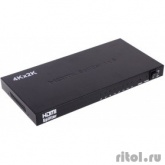 ORIENT HDMI 4K Splitter HSP0108H, 1->8, HDMI 1.4/3D, UHDTV 4K(3840x2160)/HDTV1080p/1080i/720p, HDCP1.2, внешний БП 5В/3A, метал.корпус (29987)