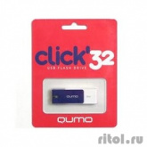 USB 2.0 QUMO 32GB Click [QM32GUD-CLK-Sapphire]